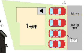 八幡西区春日台4丁目1期の区画図