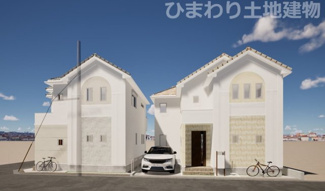 【外観】 | 綾瀬市蓼川2丁目  2号棟 2期 | イメージパース（完成時に現況と異なる場合は現況優先となります）