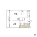 【間取り】 | 南向き、2面採光の2LDK