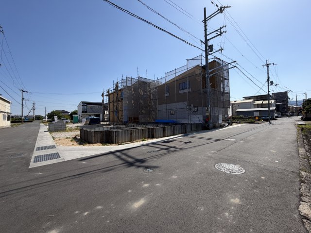 香芝市別所　新築(全8区画）モデルハウスの前面道路含む現地写真|どんどん街並みが完成してきました(^^)/今なら区画選んでいただけます♪お問い合わせお待ちしております♪