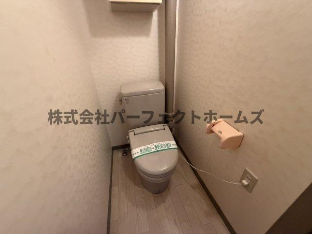 グリーンヒル光善寺住宅第１8号棟のトイレ|落ち着いたトイレです