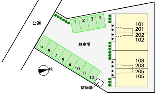ストラーレ 牛川の区画図