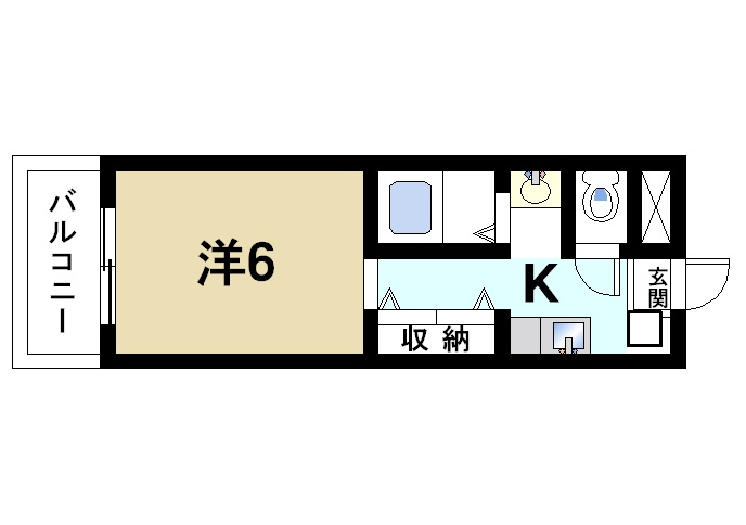 北之庄西町ビルの間取り