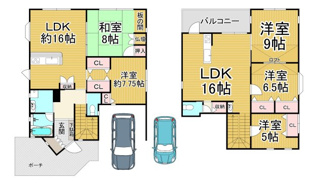 【間取り】 | 川西市大和東２丁目6の5　中古一戸建て