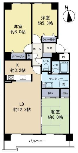 【間取り】 | クルーザーバレー百合が原パークⅡ