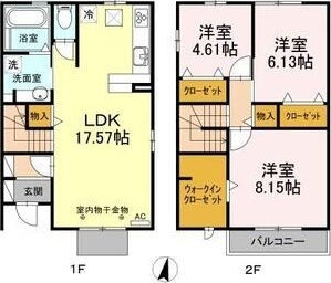 サンライズi　B棟の間取り