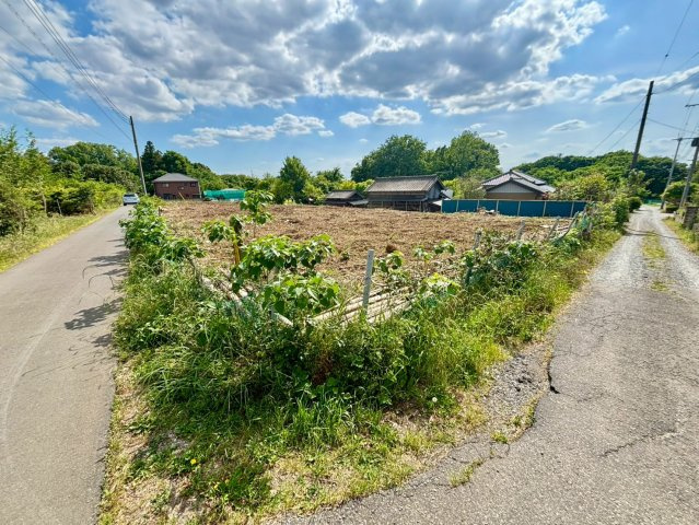 野田市吉春　資材用地　駐車場用地の外観|二面道路に面しています！