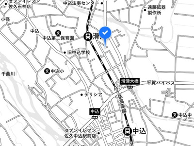 【地図】 | 佐久市中込三家中古住宅