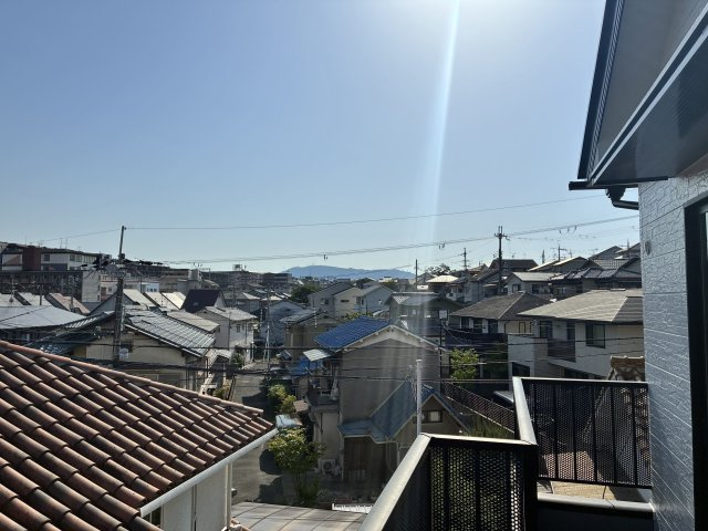 西大寺赤田町２丁目の展望|西には生駒山も見えます。