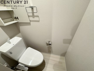 ゆったり落ち着けるトイレです