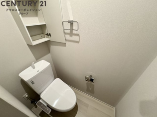 ゆったり落ち着けるトイレです