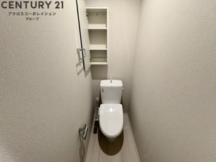 ゆったり落ち着けるトイレです
