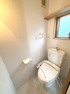 【トイレ】 | ユニキューブ芝中 | 落ち着いた色調のトイレです