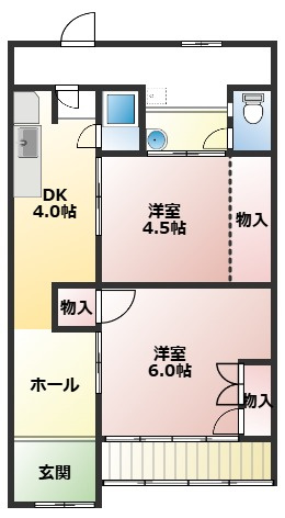 玉津町田中戸建の間取り