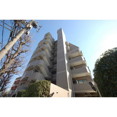 【外観】 | パームス鷺宮 | 鉄骨鉄筋コンクリート造のがっちりとした建物。