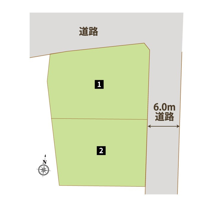 【深谷市田中　全体区画図】