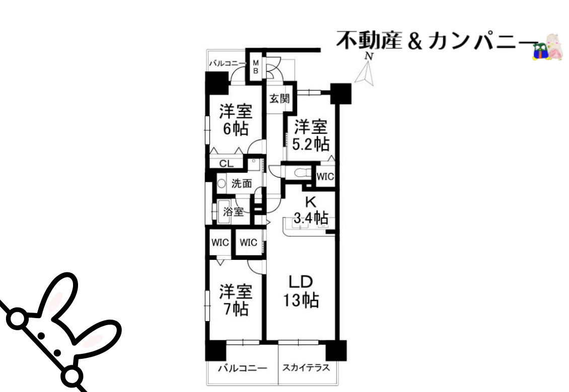 ロイヤルガーデン千舟町の間取り