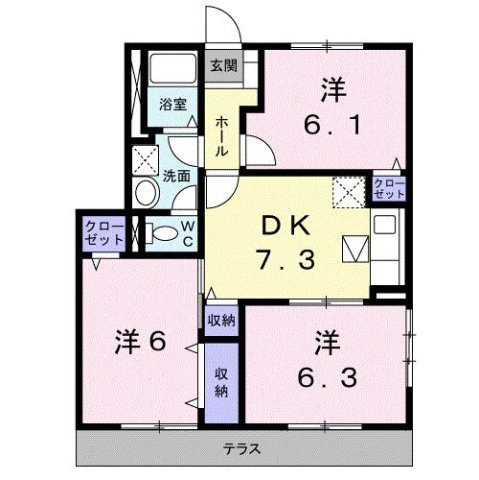 【間取り】 | ヒロハウスＣ