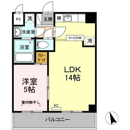 グランヴェールHIROの間取り|インターネット無料♪オートロックマンション♪