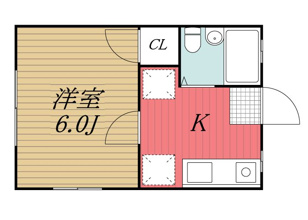【間取り】 | サニーコーポ八幡宿