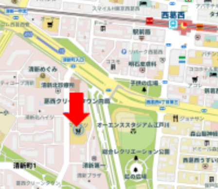 【地図】 | 西葛西徒歩8分　1階　60.96坪
