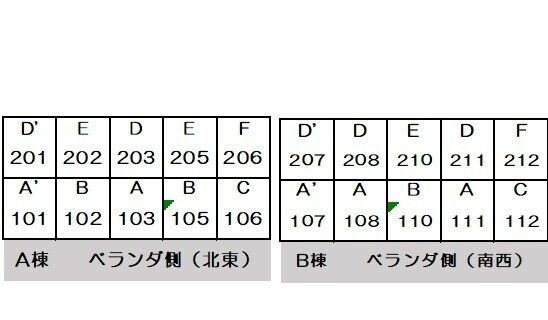 ローズアパート(Q-025)の区画図