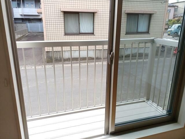 ブルーイン志波町のバルコニー