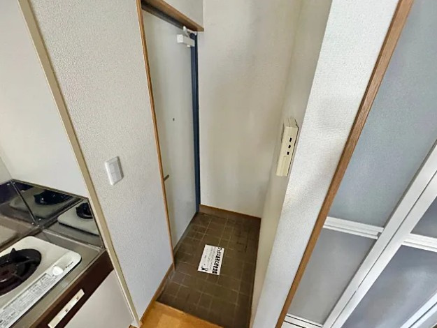 スカイビルの玄関