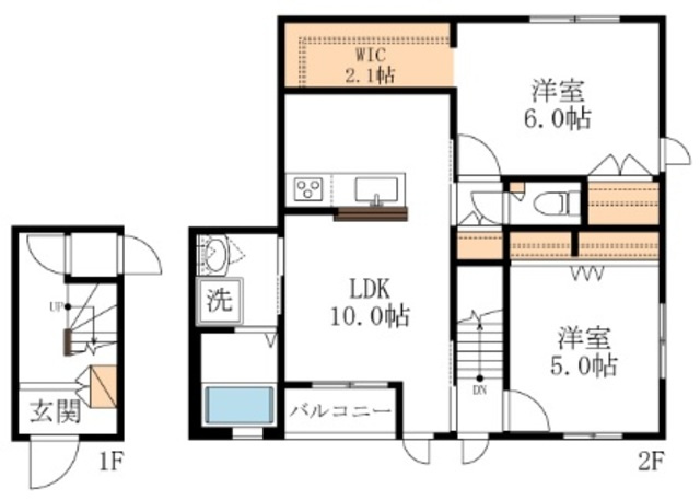 Casa Trioの間取り|【間取り】　角部屋