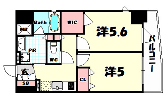 【間取り】 | エステムコート神戸元町Ⅱリザーヴ