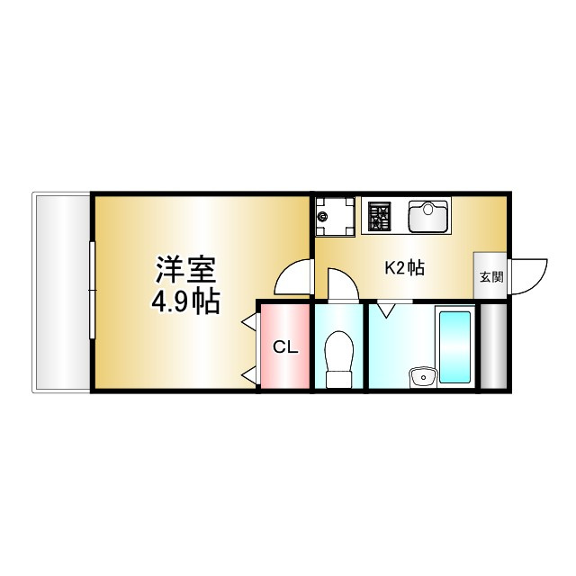 アールズプレイス二日市の間取り|別号数タイプ