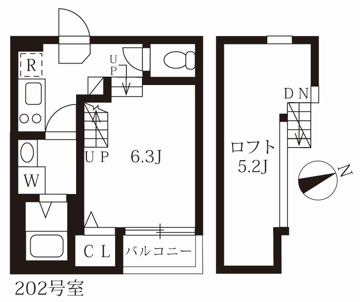 ハーモニーテラス八田Ⅱの間取り