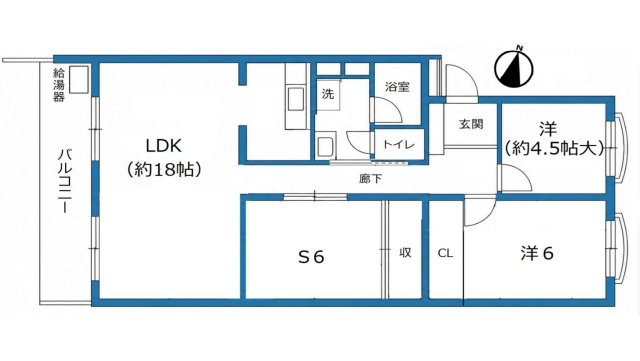 大濠ハウスの間取り|間取り