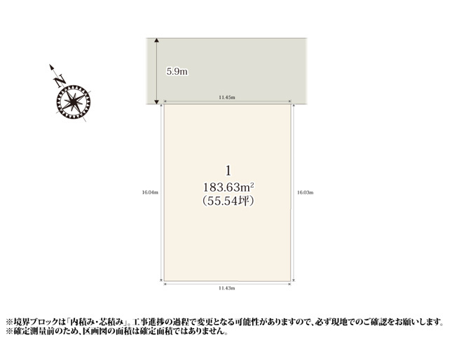 [新築住宅] 深谷市岡里 第2期 全1棟の区画図