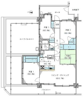 アイディーコート錦の間取り