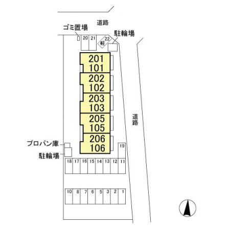 【区画図】 | グランテラス高井 