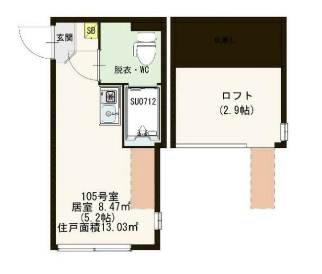 ハーモニーテラス方南Ⅱの間取り