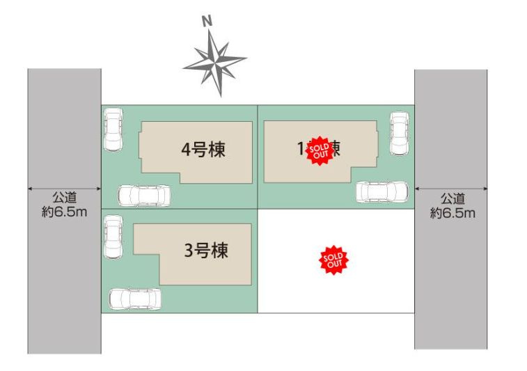 泉区緑園７丁目新築戸建て　３号棟の区画図|区画図「泉区緑園7丁目新築戸建て」