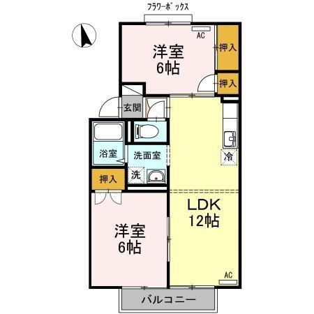 【間取り】 | セジュールＭ　B棟