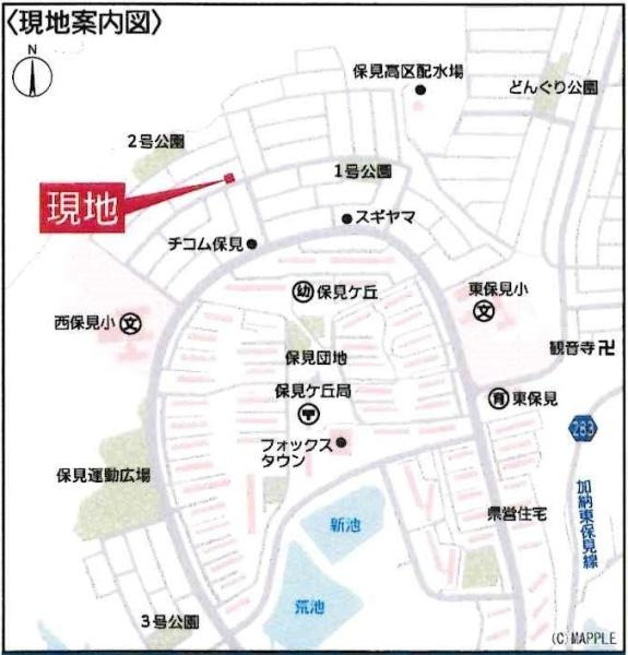 豊田市保見ケ丘第12　全2棟・1号棟のその他|交通アクセス図です。