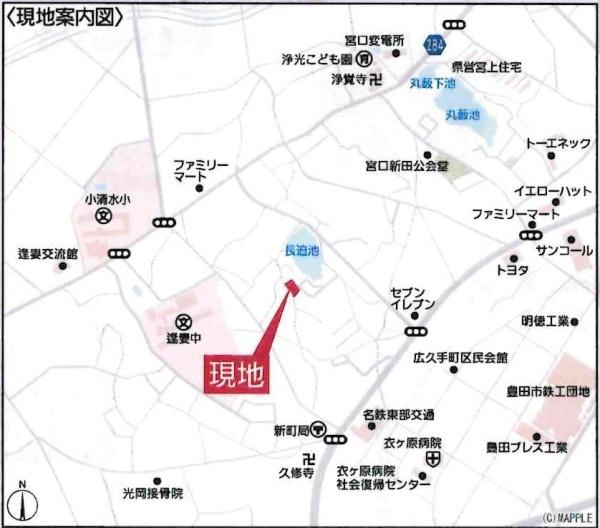 豊田市新町第2　全4棟・2号棟のその他|交通アクセス図です。