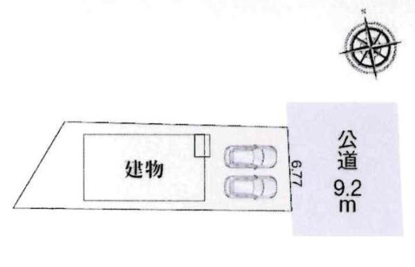 豊田市田中町4丁目　全1棟・1号棟の区画図|1号棟です。