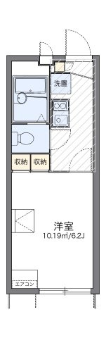 【間取り】 | レオパレスラ　プランタンⅡ