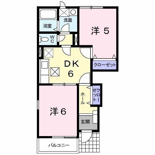 ラ・プラージュ　ミューズの間取り