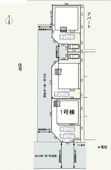【区画図】 | 海老名市今里３丁目 新築戸建て 全3棟【仲介手数料無料】 | 【仲介手数料無料でご紹介可能です】大樹不動産