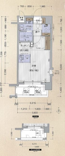 プレサンス京都五条大橋レジェンドの間取り