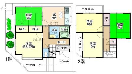 東太田文化の間取り
