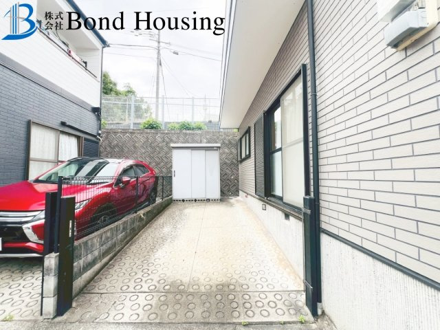 JR魚住駅まで徒歩圏内　魚住町長坂寺　中古戸建の庭