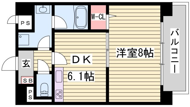 メゾンハピネスⅡの間取り