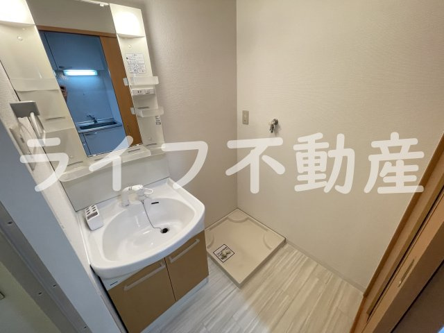 アーバンリブの洗面所|ゆったりとスペースのある洗面所